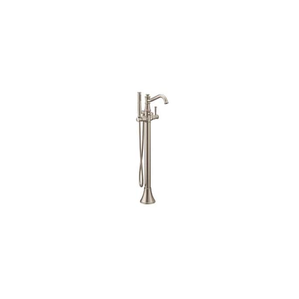 One-Handle Tub Filler Includes Hand Shower Brushed Nickel